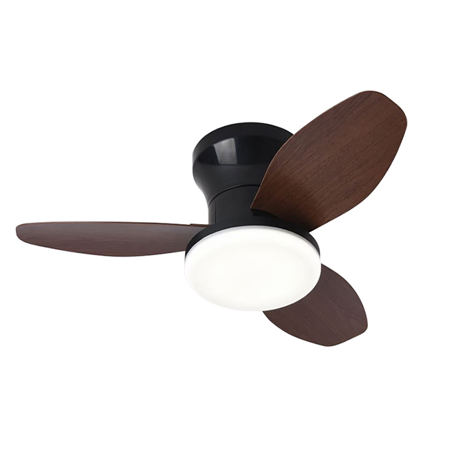 Ventilador DC COSMOS blanco/haya, 4 aspas retráctiles, 72W LED 3000|4000|6000K, Al.35xD.108/50cm