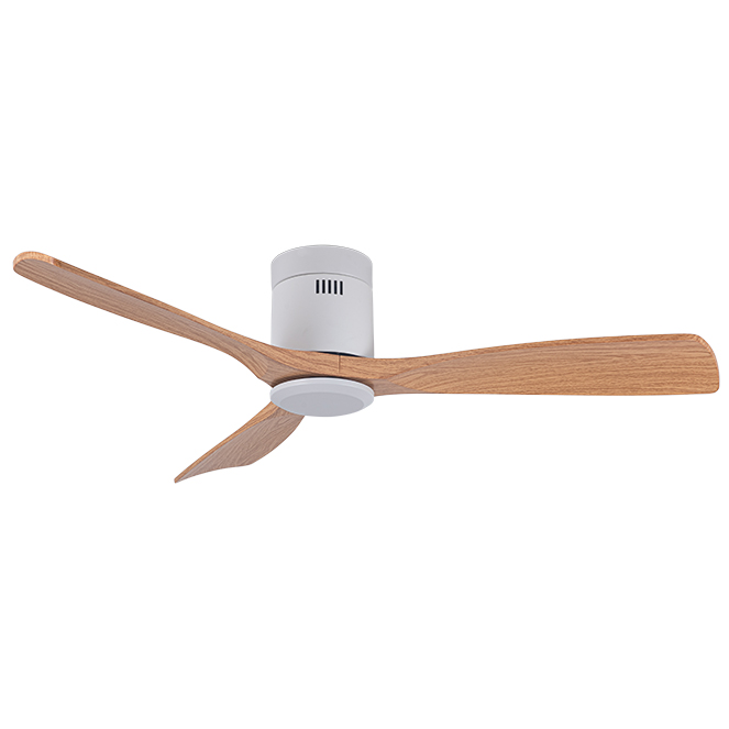 Ventilador DC SIROCO OFF blanca/haya, 3 aspas, Al.18xD.130cm