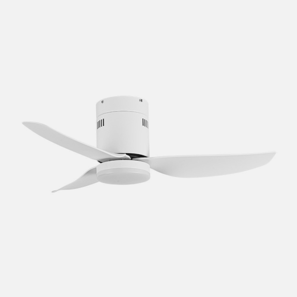 Ventilador Dc Borax 20w Blanco 3aspas 6vel 3000-4000 -6500k 2350lm Remoto, Memoria, Temporizador 27x101x101cm