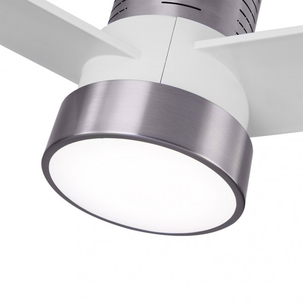 Ventilador Dc Teo 24w 2950lm Niquel 3Asp Blancas 32x139d 3000-4000-6000k C/remoto, Memoria Y Temporizador